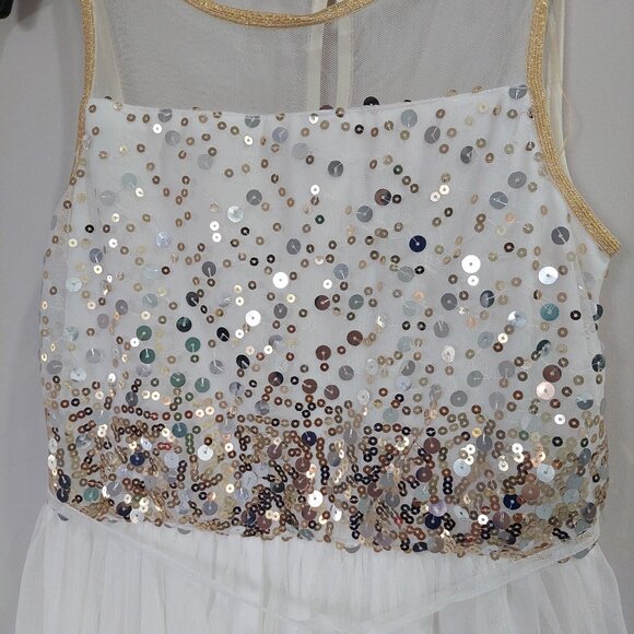 Macy's Sequin Illusion Dress, Big Girls Size 16, NEW - Picture 3 of 15